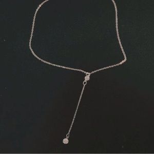 Silver dangle necklace